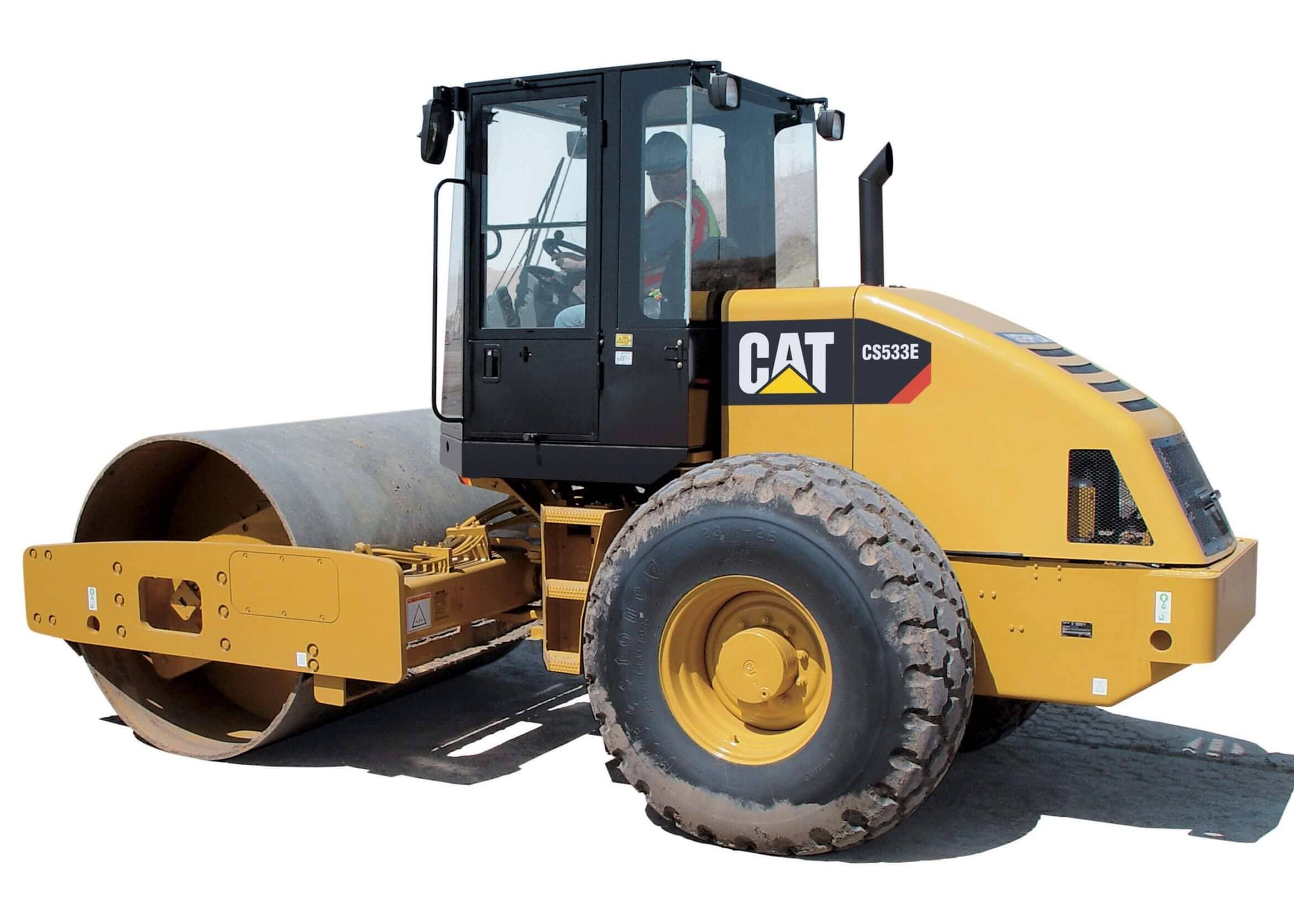Compactadora Caterpillar CS533E disponible para alquiler en Panamá