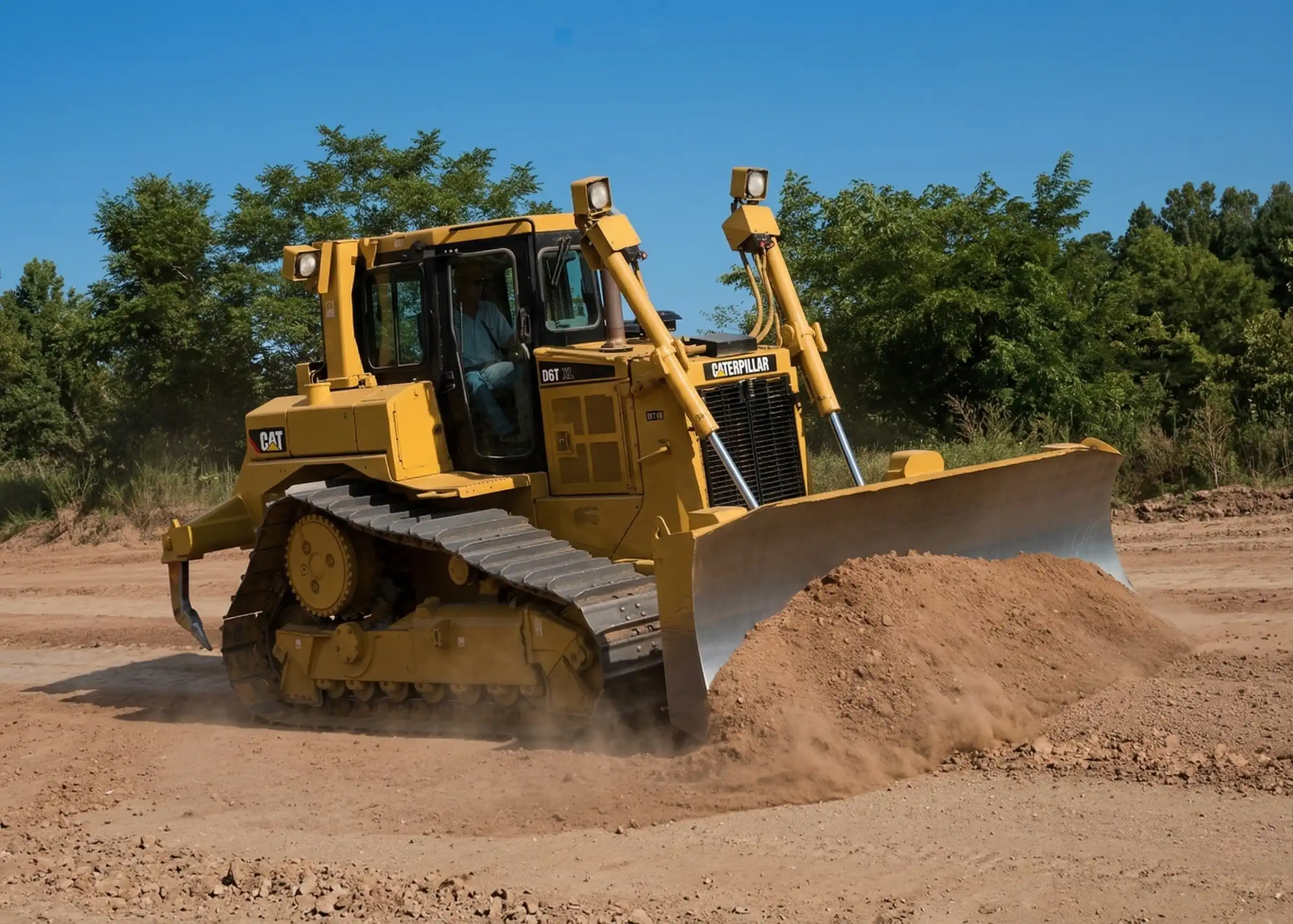 Tractor de cadenas Caterpillar D6TXL de alta potencia para alquiler en Panamá